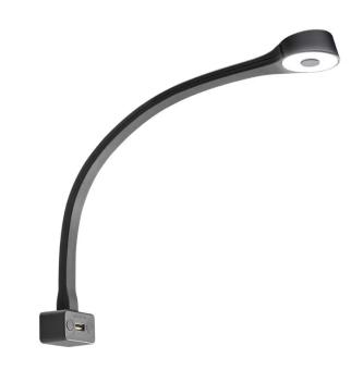 LED Lamp met Zwanenhals F Flexibel 12V Zwart