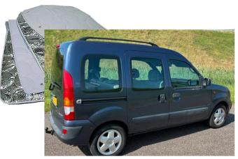 Raamisolatie Renault Kangoo 1997-2008 Cabine+Achterzijde