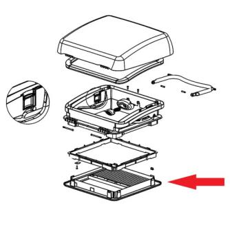 Dometic Micro Heki Binnenkader 23-42mm Compleet