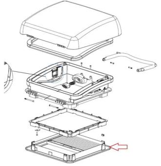 Dometic Micro Heki Binnenkader 23-42 met Hor