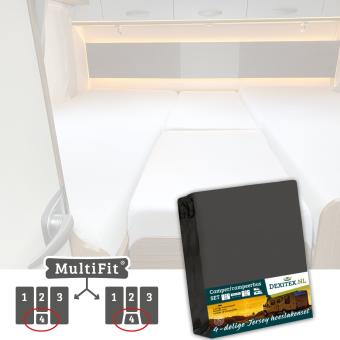 4 delige set met midden matras 