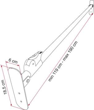 beugelslot raam cabine camper