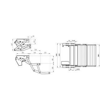 12 volt opstap 380 dubbel thule 