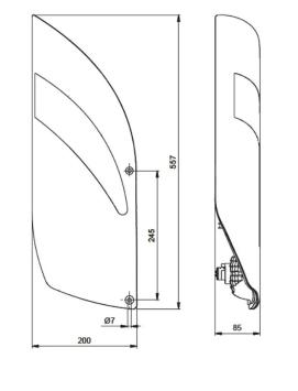 LED 3100 Inbouw Rechts