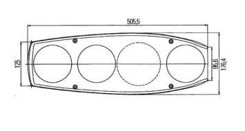 Hella Achterlicht Caraluna II