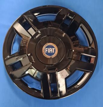 Wieldoppen Fiat Ducato 15 inch Zwart blauw logo