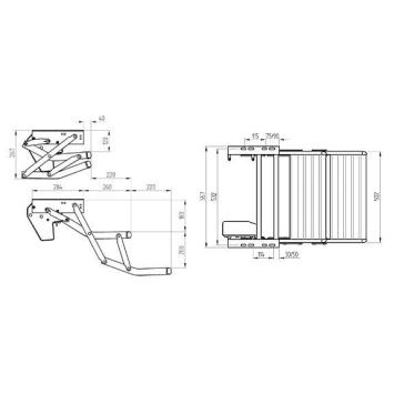 camper opstap 50 cm breed