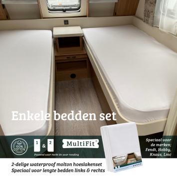 Enkele bedden Molton Waterdicht